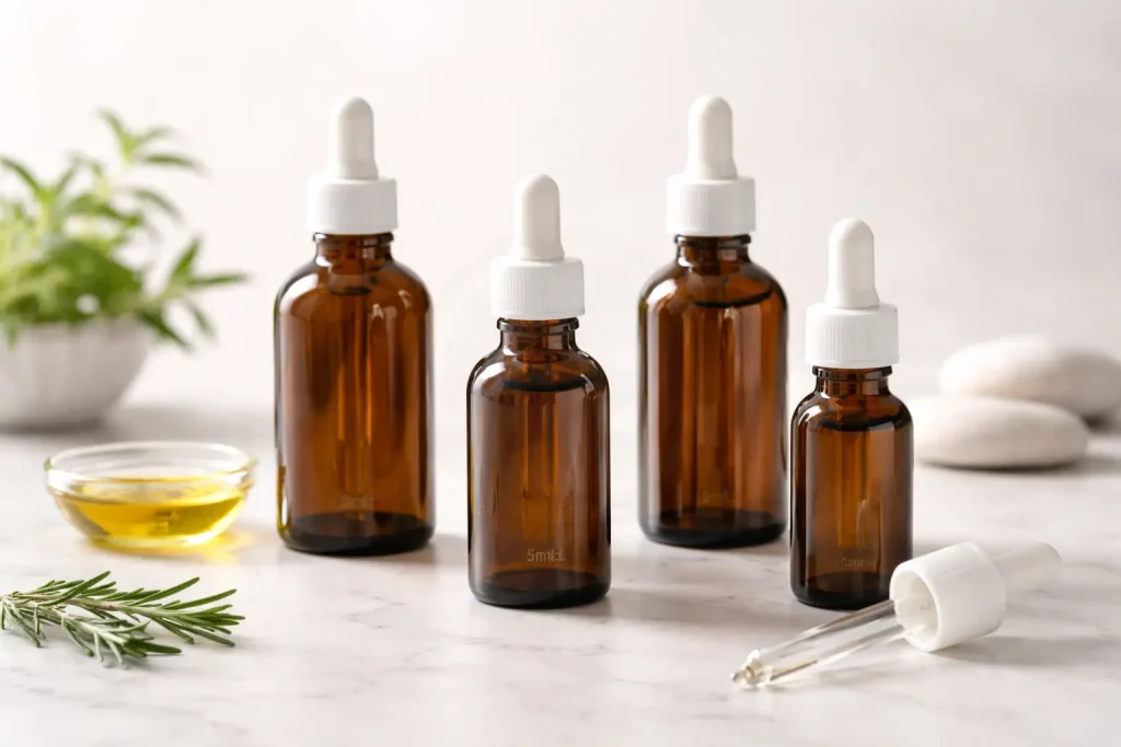 کاربرد شیشه قطره‌چکان در محصولات دارویی، آرایشی و گیاهی